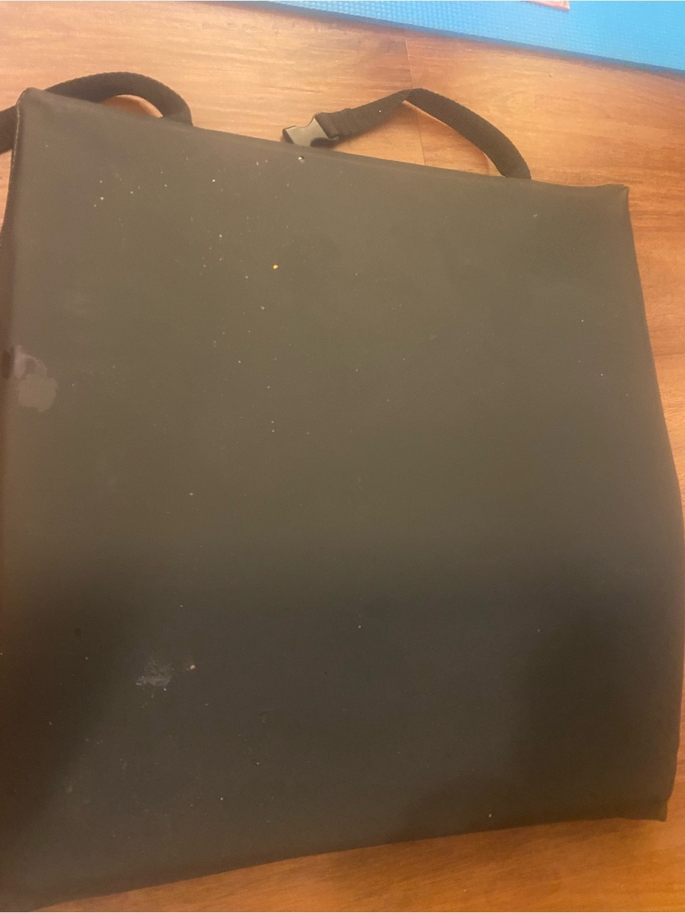 2 cusions for back seat & wheel  Black Square Floor Cushion with Carry Strap